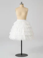 2 steel hoops star tulle lolita petticoat